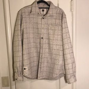 Creme Large Grid LIRA Flannel